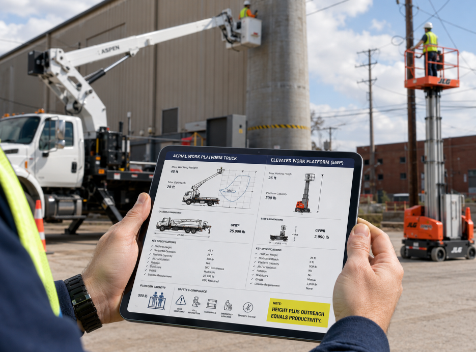 What is the difference between aerial work platform and elevated work platform?